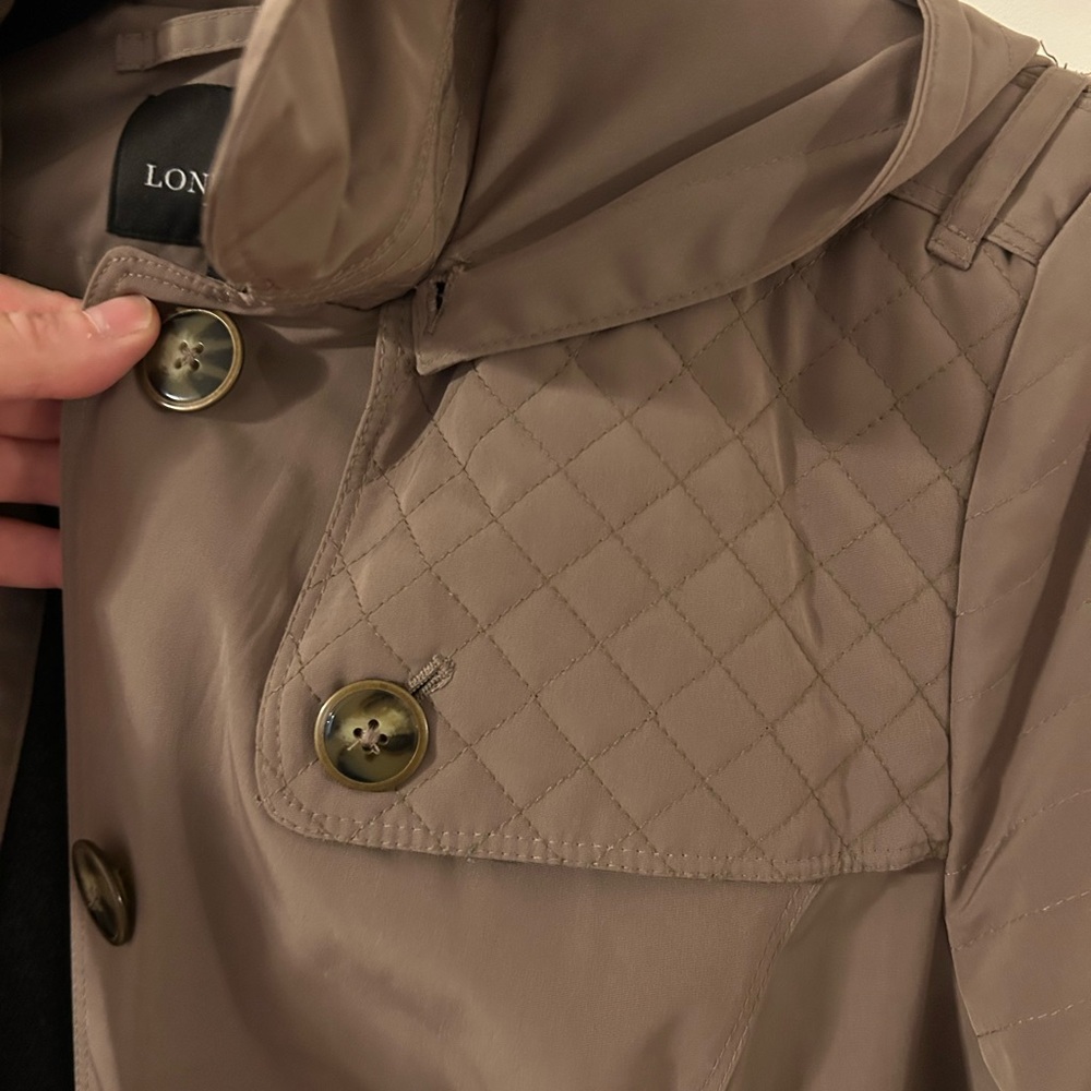 London Fog Hooded Trench Coat - Picture 9 of 9